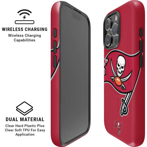 NFL Tampa Bay Buccaneers Large Logo iPhone 16 Pro Magsafe Impact Case